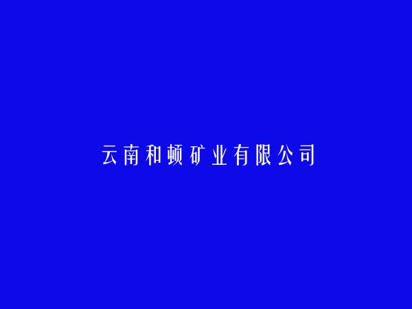 云南和顿矿业有限公司