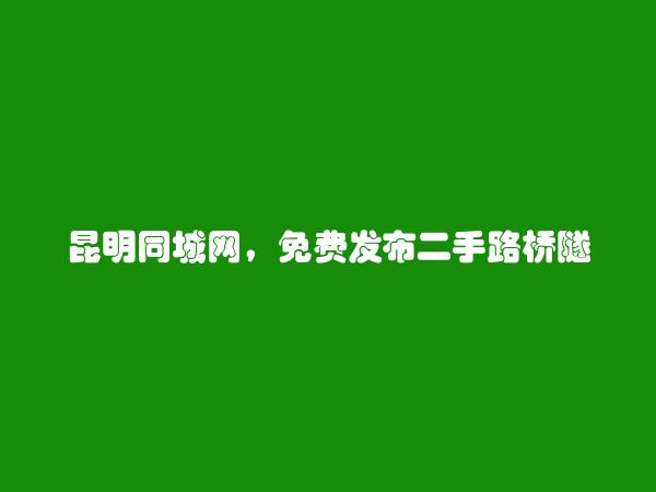 免费发布盘龙二手路桥隧道机械信息