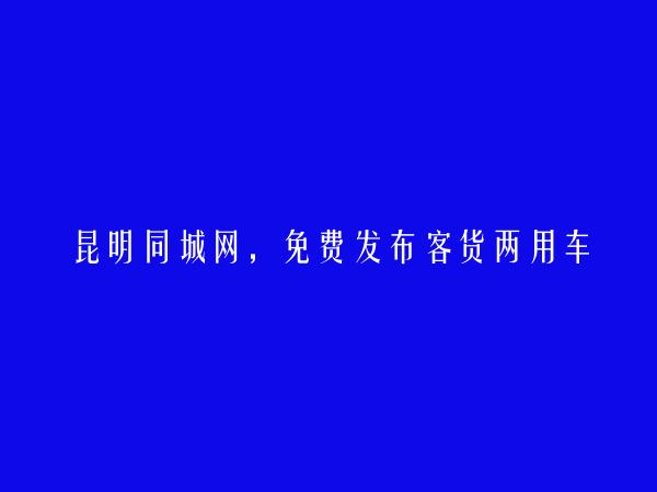 客货两用车出租