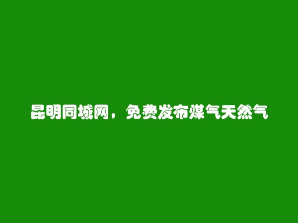 昆明信息港APP-嵩明煤气天然气管道安装信息(免费发布煤气天然气管道安装信息)