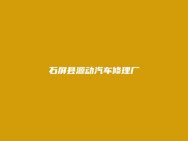 石屏县源动汽车修理厂