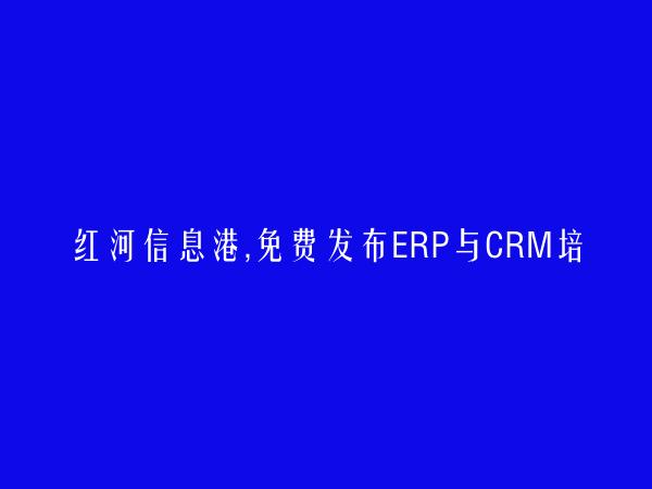 ERP与CRM培训