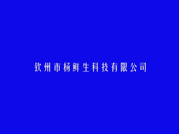 钦州市杨鲜生科技有限公司